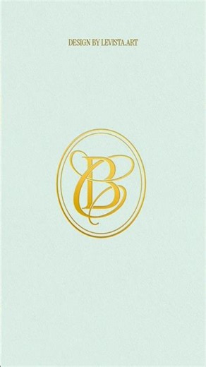Elegant BC & CB wedding monogram logo. Design Process ⭐️ #weddingmonogram #monogram