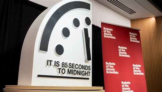 Doomsday Clock now set at 85 seconds to midnight, signaling threat to human existence and planet