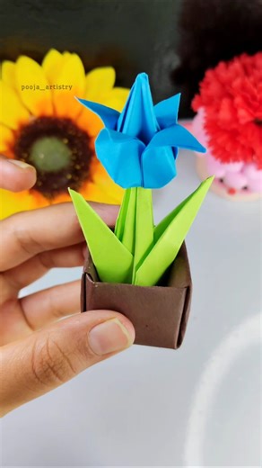 Easy Tulip Flower making| #diy #craft #papercraft #diyflower #tulip #astheticdecor #roomdecor