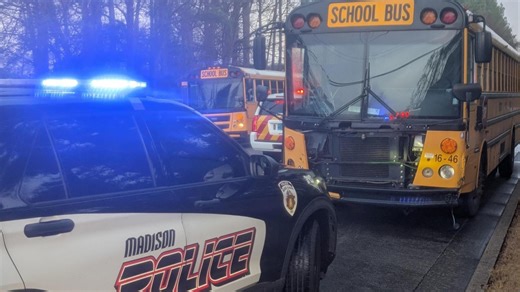 On the scene: School bus crash in Madison