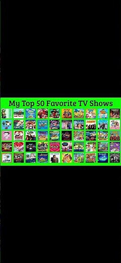 My Top 50 Favorite TV Shows