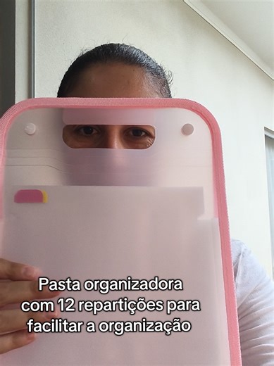 Pasta organizadora com 12 repartições para facilitar a vida 🎉 #tiktokshop #organizacao #donadecasa #escritorio