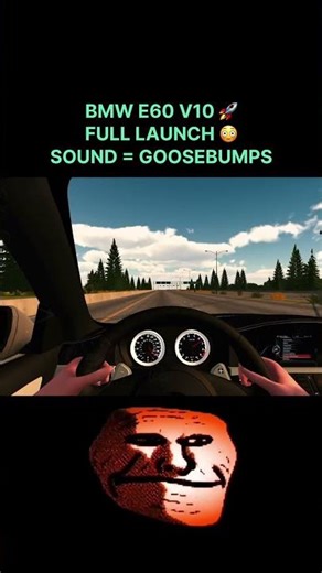 BMW E60 M5 V10 launch control 🔥Pure sound, pure power 😈Would you launch this legend or save it? 👇