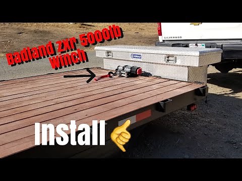 harbor freight badland zxr 5000lb winch install #SimpleSickBuilds