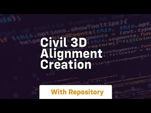 Civil 3d alignment creation