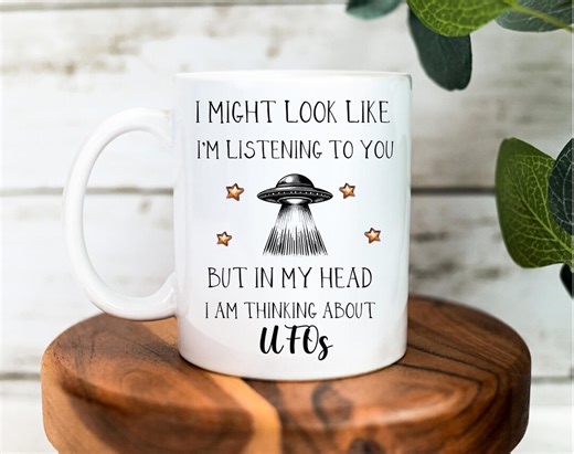 UFO Gift - Alien Mug - Funny UFO Gifts - Alien Lover Gift - Alien Gift Idea - UFO Coffee Cup - Funny Mugs - Alien Coaster - Christmas Gift - Etsy Australia