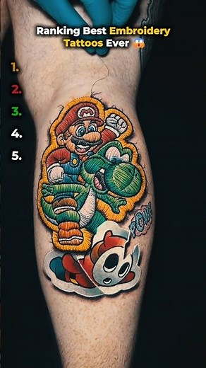 Ranking Best Embroidery Tattoos Ever 😱