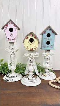 DIY Upcycled Spring Decor | Shabby Chic Spring Decor Thrift Flip