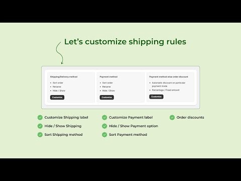 Reorder & Hide Shipping Methods + Payment Discounts | Shopify Public App Demo