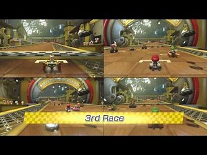 Mario Kart 8: 4 Player VS Races (part 2)