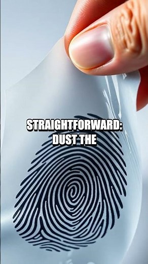 Fingerprint Forensics at Home A Simple Dust and Tape Trick