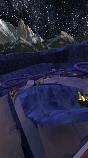 Going down a massive slide.