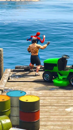 Spider-Man Man Saving Franklin | GTA V | #shorts #7