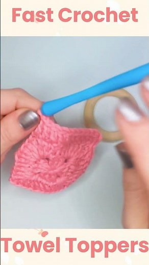 Fast and Easy Crochet Granny Square Towel Toppers