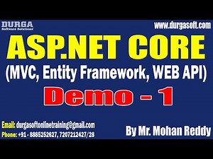 ASP.NET CORE tutorials || Demo - 1 || by Mr. Mohan Reddy On 07-04-2025 @8PM IST