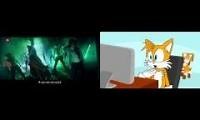 Mix of 2 videos from youtube : Tails Reacts To "What Does The Fox Say?"