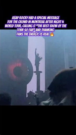 A$AP Rocky's special moment with fans in Montreal #asaprocky #concert