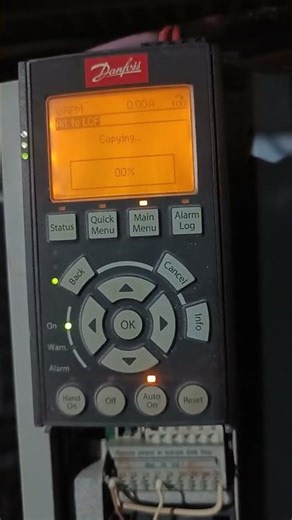 vfd danfoss drive vlt 302 program copy or paste