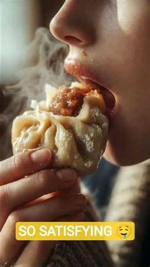 ASMR Eating momos 🥟 | Eating ASMR| Juicy Bite 🤤 #asmr #asmrsounds #shorts