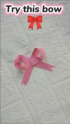 Try this bow 🎀/new paper Bow making idea /easy bow making idea #craft #paper #handmade #shorts#viral