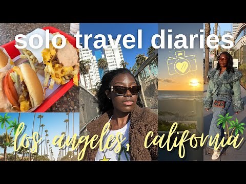 Explore Los Angeles with Me! | Solo Travel Vlog: 4 Days in LA, California ☀️🌴🛍️ ☀️🌴🛍️ | TheSBWAY