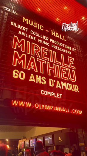 🎤 Mireille Mathieu : 3 soirées exceptionnelles à l’Olympia pour ses 60 ans de carrière ! Icône de la chanson française depuis six décennies, Mireille Mathieu célèbre cette année ses 60 ans de carrière sur scène. Et pour marquer l’événement, elle retrouve une salle qu’elle affectionne particulièrement : l’Olympia à Paris, où elle se produira pour trois concerts exceptionnels les 24, 25 et 26 octobre 2025. À 79 ans, la star mondiale confie ressentir toujours autant d’émotions avant de monter sur 