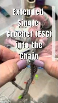 Extended Single Crochet with Two Strands (Beginner Friendly)