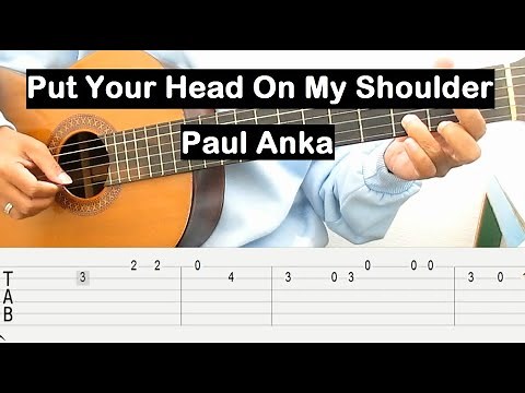 Put Your Head On My Shoulder Guitar Tutorial (Paul Anka) Melody Guitar Tab Guitar Lesson Beginner