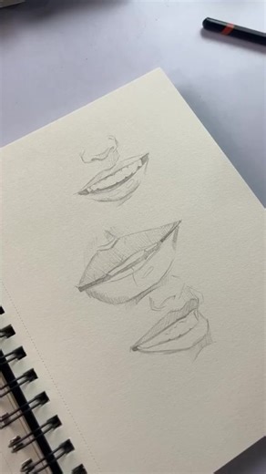 44K views · 477 reactions | Smiling lips drawing ✍️ | Vkartbox | Facebook