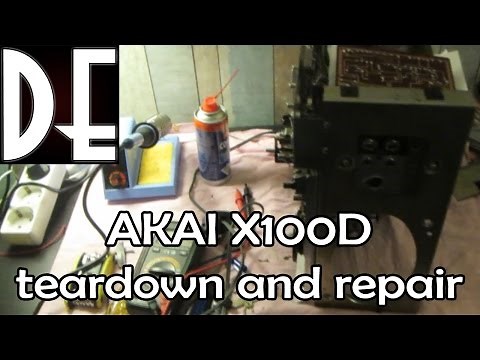 AKAI X100D Reel to Reel repair
