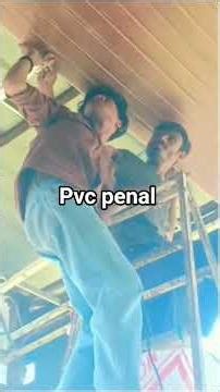 🔨✨ PVC Panel Ceiling Lagate Huye 😍🏠🛠️🔥 Stylish PVC Ceiling Installation Work 💯✨#shortvideo #interior