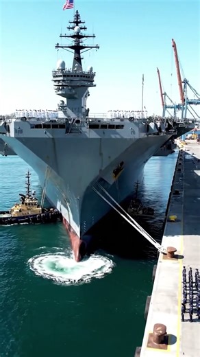 U.S. Navy Launches the World’s Largest and Most Advanced Aircraft Carrier