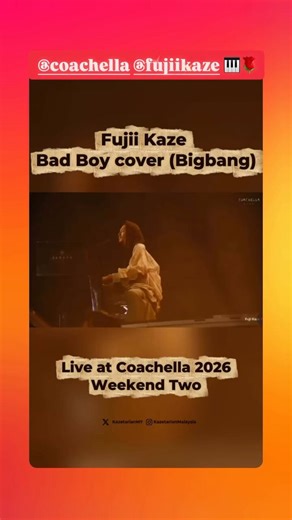 @ xxxibgdrgn ig story藤井風さんはBIGBANGのBAD BOYからインスパイアされて彼のヒット曲「死ぬのがいいわ」を作ったと発言された事があります。日本のアーティストがCoachellaという舞台でBIGBANGをやってくれたのは日本人として嬉しいですね。そしてジヨンに届きました🫶おめでとう🥹#gdragon #藤井風 #coachella