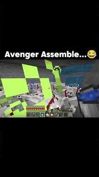 Avengers Assemble in Minecraft! 🦸‍♂️🔥 #minecraft #shorts