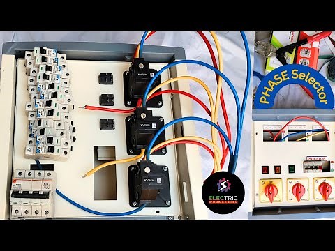 Electrical Phase Selector DB Panel Connection wiring ।। How to make electrical Phase selector panel