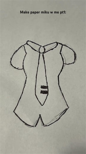 Make a paper miku w me pt1: #miku#hatsunemiku #art#craft