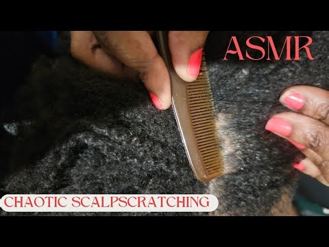 ASMR | Very Chaotic Scalp Scratching Fast, Aggressive Tingles