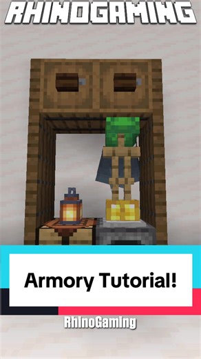 How to build an armory in Minecraft! Follow for more Minecraft builds! #minecraft #minecrafttiktok #minecrafthacks #minecrafttutorial #minecraftbuilding