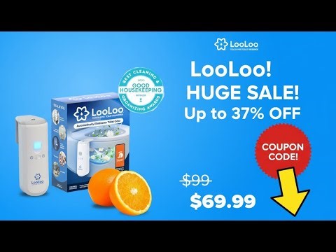 🚽LooLoo Coupon Code & Sale ✨ Save 37% OFF on 3.0+ Touch-Free Toilet Freshener Kits!