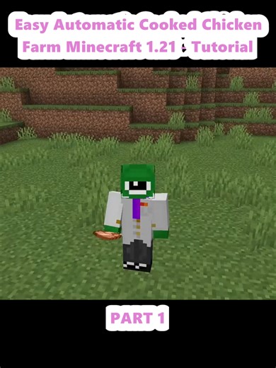 Easy Automatic Cooked Chicken Farm Minecraft 1.21 - Tutorial (1)