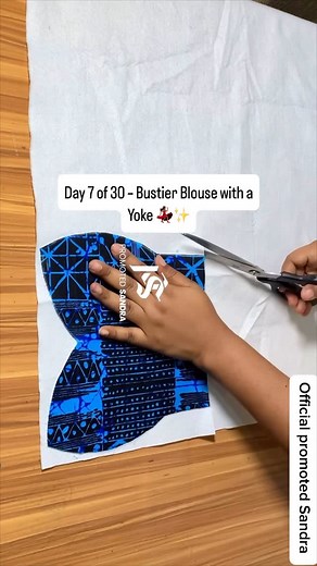 PROMOTED SANDRA MICHAEL on Instagram: "Day 7 of 30 – Bustier Blouse with a Yoke 💃🏽✨ Staying consistent is not always easy, but it’s always worth it. Today I pushed through and created this beautiful bustier blouse with a yoke – detailed, elegant, and handmade with love. Every stitch reminds me why I started this 30-day YouTube content challenge — to show up, grow, and inspire. Even on the tough days, I remind myself: “Success doesn’t come from what you do occasionally, it comes from what you d