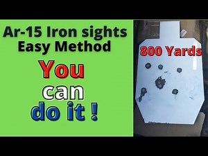 How to shoot an Ar-15 w/ iron sights out to 800 yards | Easy method.