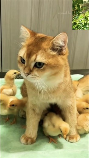 cat and duck fani video#shorts #youtubeshorts