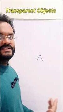 Opaque Transparent and Translucent Objects #shorts