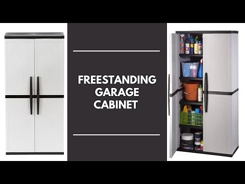 Plastic Freestanding Garage Cabinet in Gray | Unboxing & Assembly