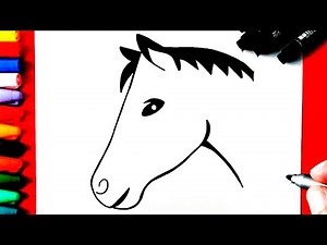 COMO DIBUJAR UN CABALLO FÁCIL FÁCIL