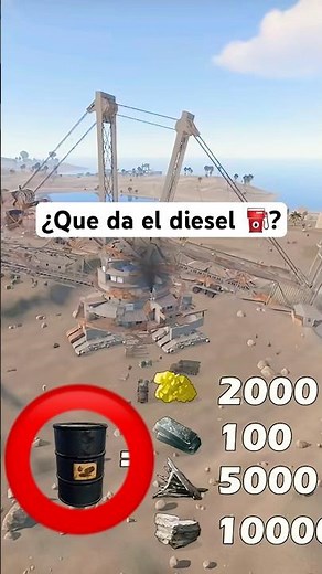 La guía DEFINITIVA de los barriles de diésel en Rust ⛽🔥 #rusttips #rustguide #gamingshorts