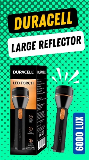 Duracell Torch Light Unboxing | 6000 LUX Brightness #unboxingvideo #techshorts #duracellreview