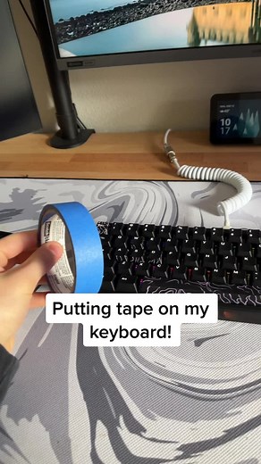 Adding Tape to Keyboard for Better Sound