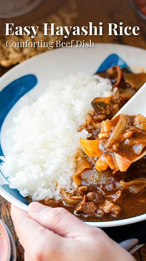 Whip up this cozy Hayashi Rice with tender beef, mushrooms, and a shortcut demi-glace—perfect for any weeknight! Comment “Hayashi Rice” and I’ll send you this recipe! | Just One Cookbook